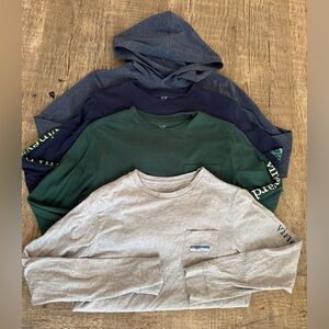 Vineyard Vines Kids' Hoodie and Long Sleeve Set (4)  - Youth Large
